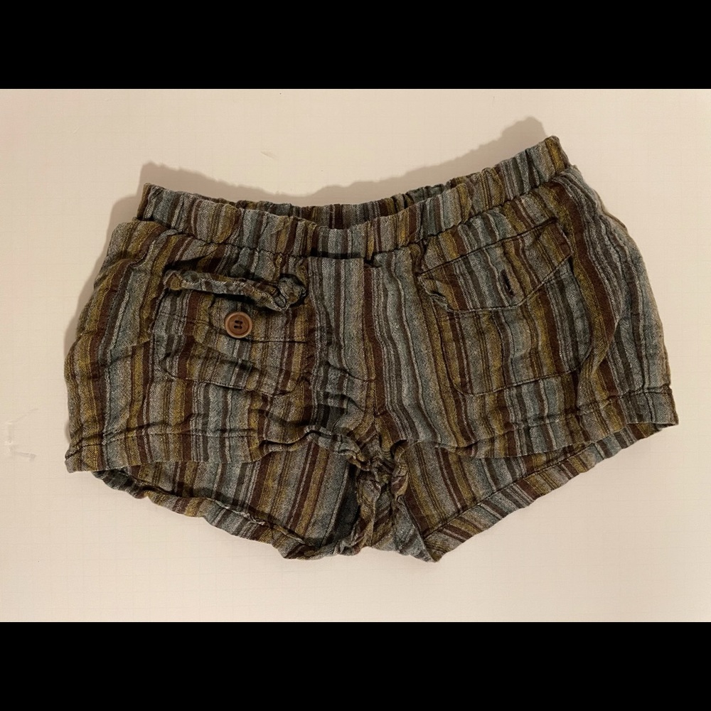 Ella moss linen shorts